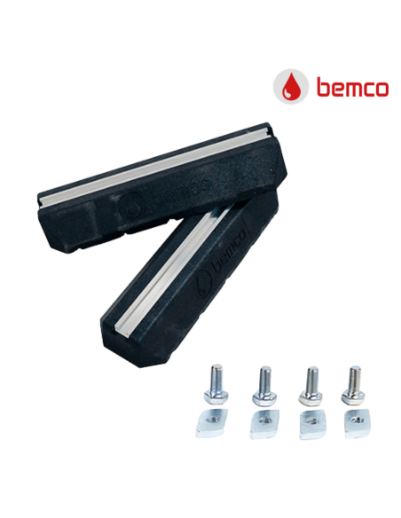 Bloc de montage bas anti-vibration 600x180x100mm 2pcs