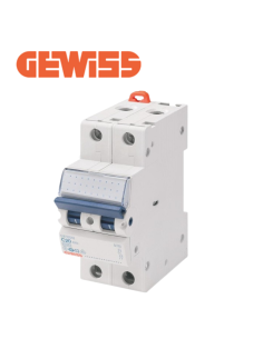 Gewiss - Disjoncteur - MT45 - 2P - courbe C - 20A - 4,5kA - GW92149