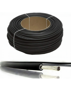 Bobine de câble solaire 6² - Noir - 100 m
