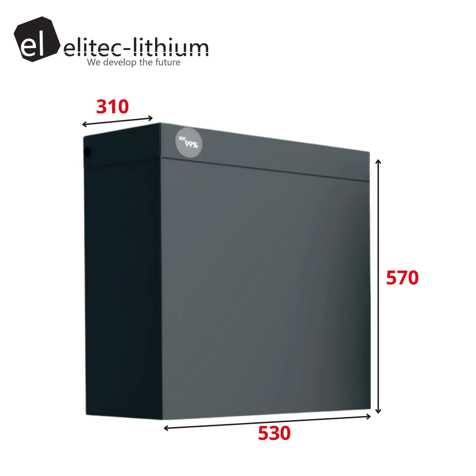 Armoire EL-Box2 Elitec-lithium EL-5 (2 Batteries 5Kw)