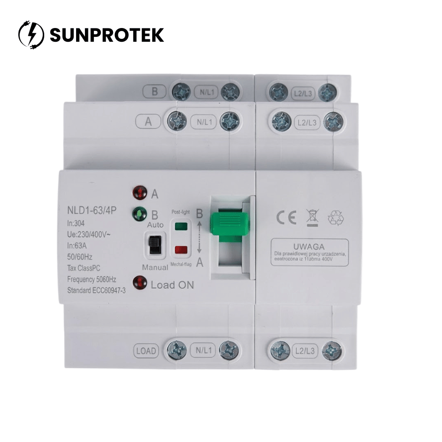 [ELESUN0003] Inverseur de source SUNPROTECT ATS 63A TRI compact