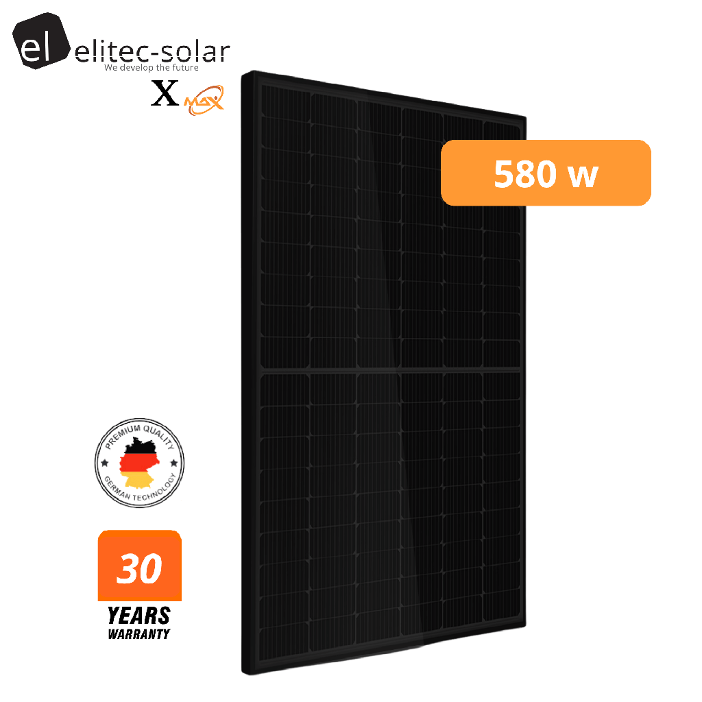 [PVS005A] Elitec-Solar Xmax 580W Full Black Bifacial