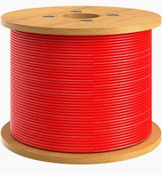 [ELECAB0008R] Cable solaire 1x6mm Rouge - 500m UV/CCA