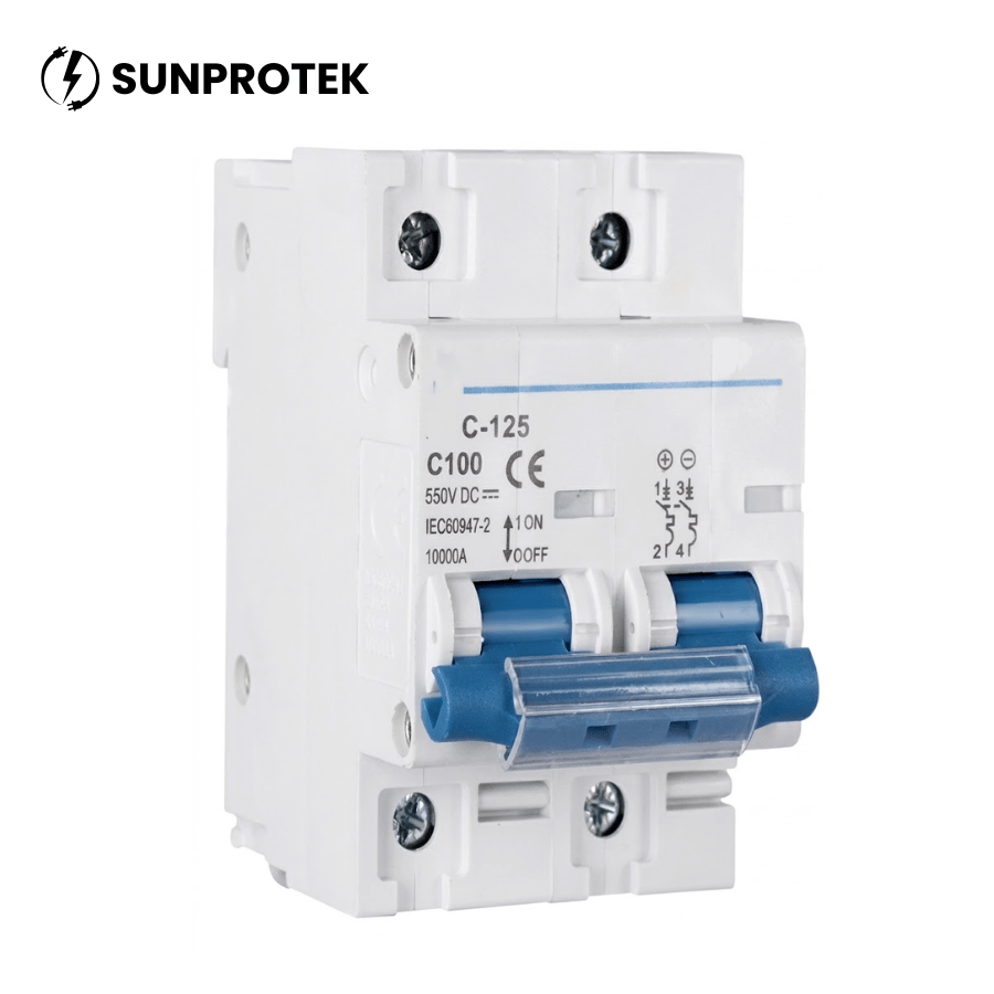 [ELEDIS0002] Disjoncteur DC 125A 550V 2P MCB