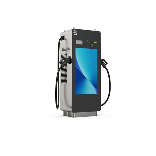 Borne de recharge DC EV publicitaire à 2 pistolet- BGDC 60-120-D – Image 2