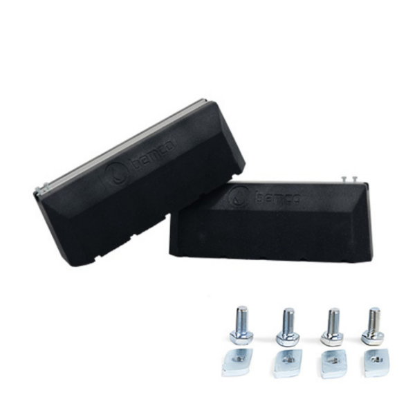 Bloc de montage haut anti-vibration 600x200x230 / 1000x200x230mm 2pcs