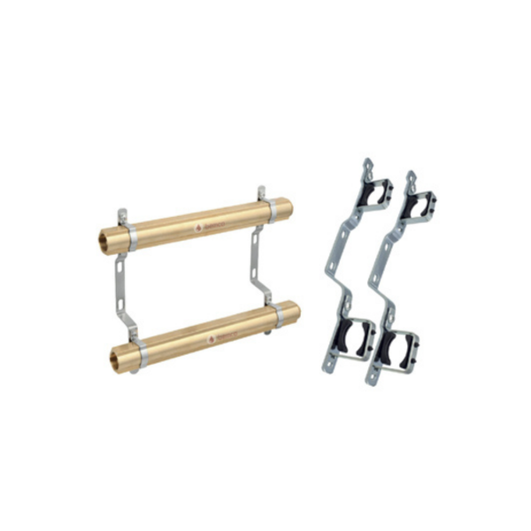 Attache collecteur double par 2 pcs 4/4″- 3/4"