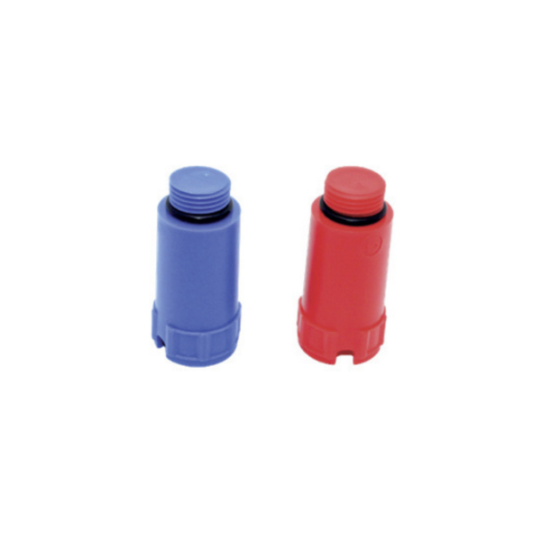 Bouchon test 1/2″ - Bleu /Rouge